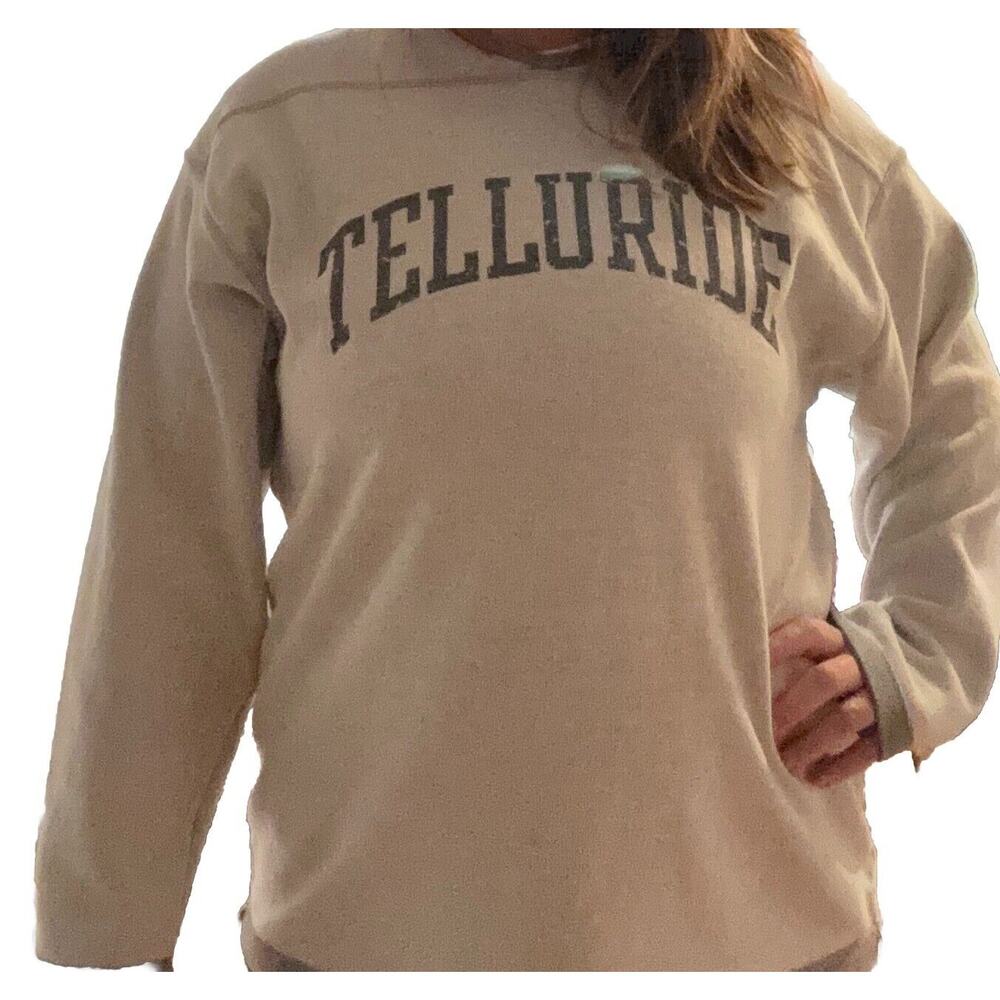 Vintage Telluride Women’s XL Grey Crewneck Sweatshirt 90s Retro
